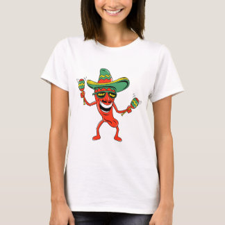 Cinco deメーヨーのチリペッパーのTシャツおよびギフト Tシャツ