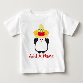 Cinco deメーヨーのペンギンの幼児のワイシャツ ベビーTシャツ