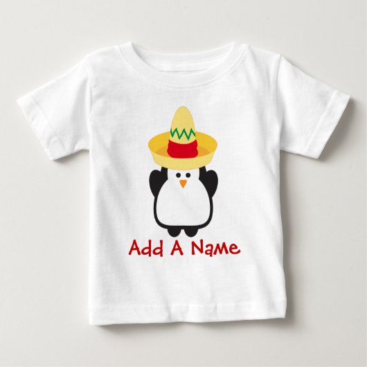Cinco deメーヨーのペンギンの幼児のワイシャツ ベビーTシャツ (正面)