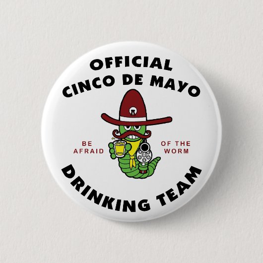 Cinco deメーヨーの飲むチーム 缶バッジ (正面)