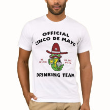 Cinco deメーヨーの飲むチームTシャツ