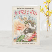 Cinco Deメーヨーカード カード (黄色い花)