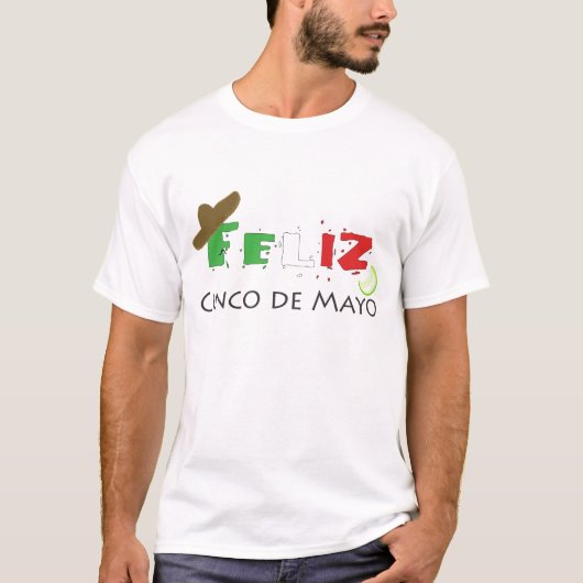 Cinco deメーヨーAy! イ! イ! Tシャツ (正面)