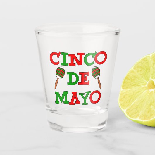 Cinco DeメーヨーMaracas ショットグラス (正面)