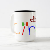Cinco deメーヨーTaza de Cafe ツートーンマグカップ (正面左)