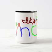Cinco deメーヨーTaza de Cafe ツートーンマグカップ (中央)