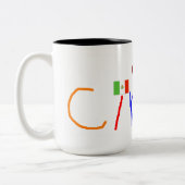 Cinco deメーヨーTaza de Cafe ツートーンマグカップ (左)