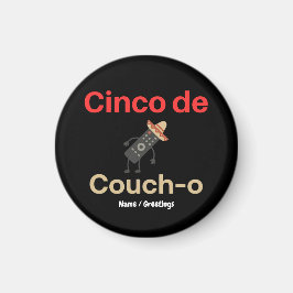 Cinco de Couch-o Remote Control Sombrero Funny マグネット