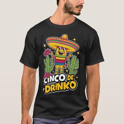 Cinco de Drinkoシャツ Tシャツ (正面)