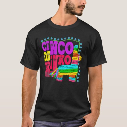 Cinco De DrinkoメキシコおもしろいのCinco De Ma Tシャツ (正面)