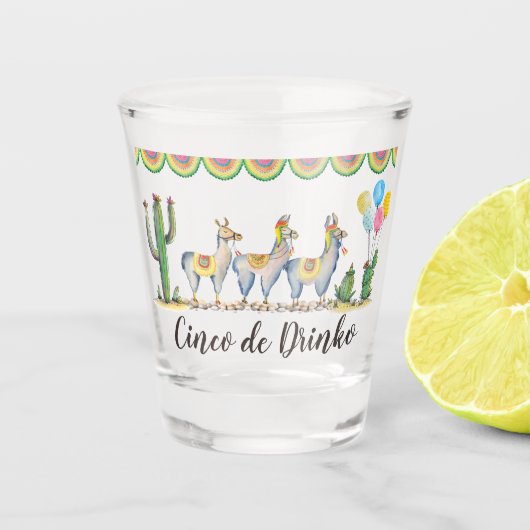 「Cinco De Drinko」| フィエスタ ラマ ショットグラス (正面)