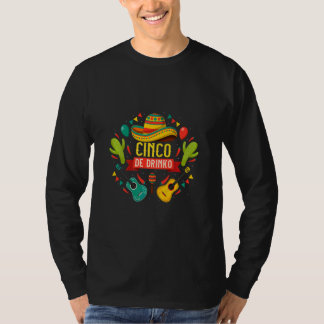 Cinco De Drinko 5 De Mayo Drinko De Mayoメキシコ Tシャツ