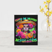 Cinco De Drinko Achos Cinco De Mayoメキシコ飲酒 カード (黄色い花)