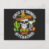 Cinco De Drinko Bitchachos インビテーションポストカード (裏面)