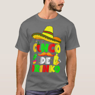 Cinco De Drinko Margarita Sombrero Mexican Cinco D Tシャツ