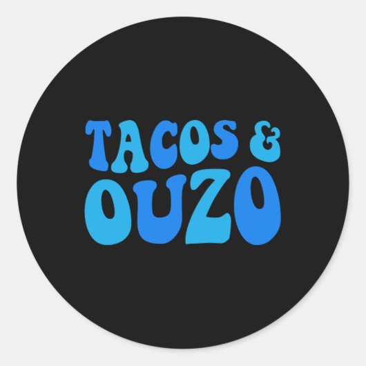 Cinco De Easter Ouzo Cinco De Mayo正統派ギリシャ語 ラウンドシール (正面)