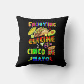 Cinco de Mayoでグルメを楽しむ クッション (裏面)