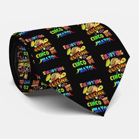 Cinco de Mayoでグルメを楽しむ ネクタイ (ロール)