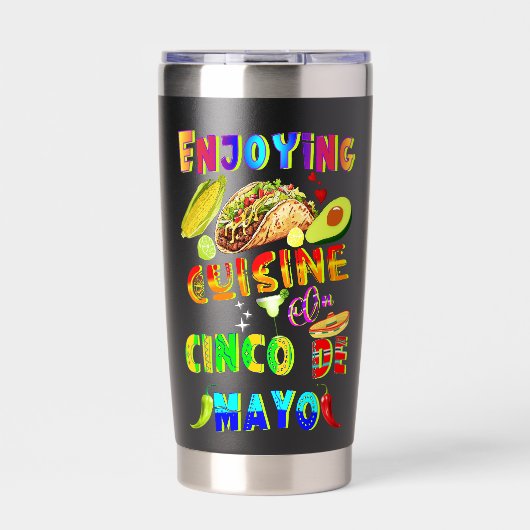 Cinco de Mayoでグルメを楽しむ 保温保冷タンブラー (正面)