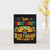 Cinco De Mayoで私の誕生日生まれをタコしてみよう カード (黄色い花)