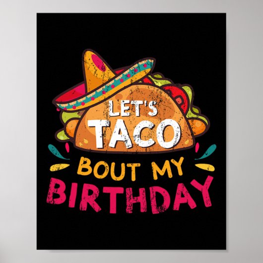 Cinco De Mayoで私の誕生日生まれをタコしてみよう ポスター (正面)