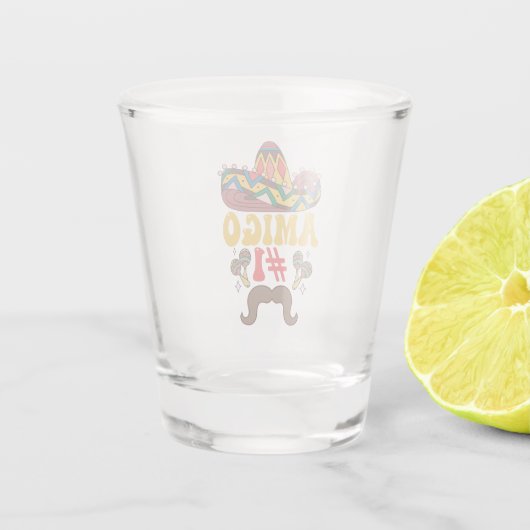 Cinco De Mayoに合おもしろいう3つのAmigosメキシコ ショットグラス (裏面)