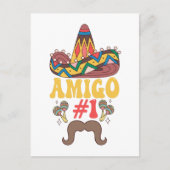 Cinco De Mayoに合おもしろいう3つのAmigosメキシコ ポストカード (正面)