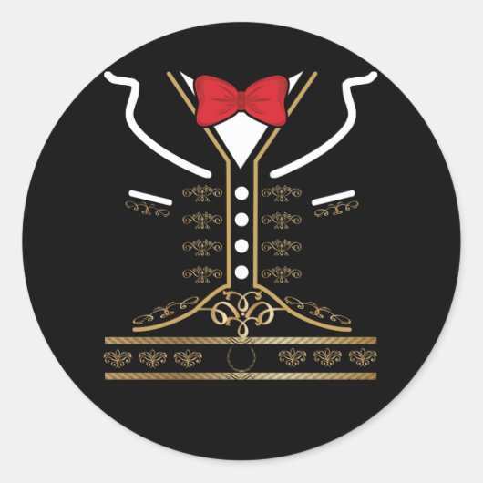 Cinco De Mayoのマリーアチチャロメキシコの衣装 ラウンドシール (正面)