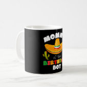 Cinco de Mayoの誕生日の少年ママ コーヒーマグカップ (正面左)