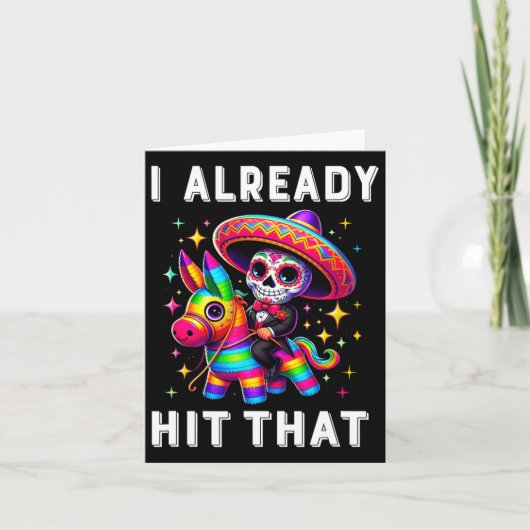 Cinco de MayoコスチュームすでにPinata 1をヒット カード (正面)