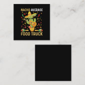 Cinco De Mayoシェフナチョ平均的なフードトラック スクエア名刺 (正面/裏面)