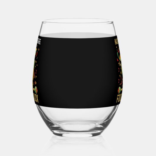 Cinco De Mayoシェフナチョ平均的なフードトラック ステムなしワイングラス (右)