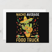 Cinco De Mayoシェフナチョ平均的なフードトラック 招待状 (正面/裏面)