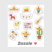 Cinco de Mayoステッカー シール (シート)