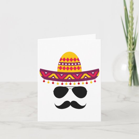 Cinco De MayoパーティーシャツメンズおもしろいCinco De Mayo カード (正面)