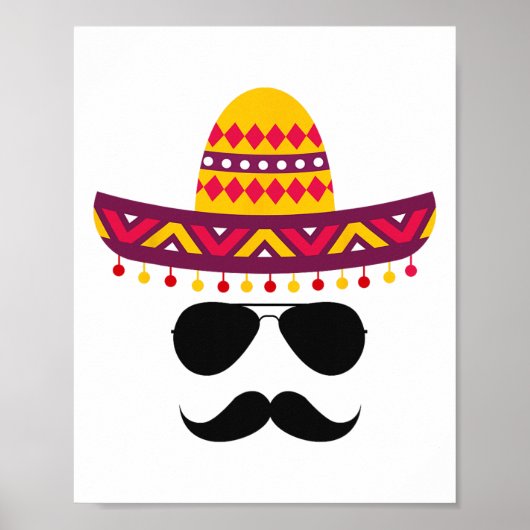 Cinco De MayoパーティーシャツメンズおもしろいCinco De Mayo ポスター (正面)