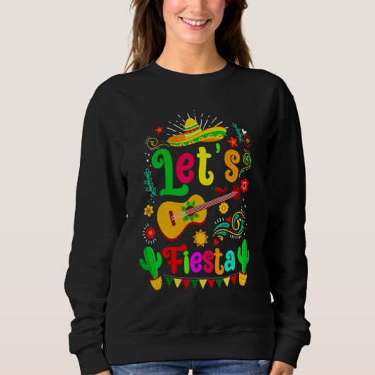 Cinco De MayoメキシコのギターでFiesta Cactus Meをリリース スウェットシャツ (正面)