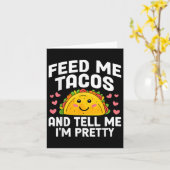 Cinco De Mayoメ食べ物を与えタコスがIm Tacoを教えかわいらしる カード (黄色い花)