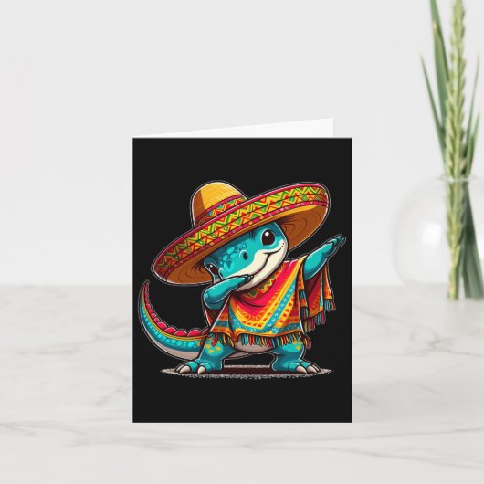 Cinco De Mayo恐竜ダビングメキシコフィエスタ5 De カード (正面)