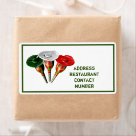 Cinco de mayo，フィエスタメキシカンパーソナライズされたラベル ラベル