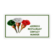 Cinco de mayo，フィエスタメキシカンパーソナライズされたラベル ラベル (正面)