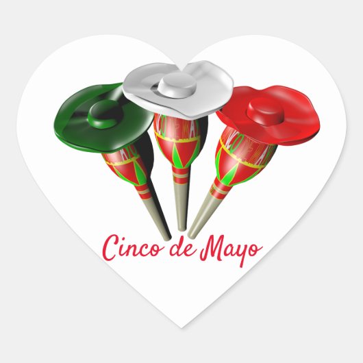 Cinco de mayo，フィエスタメキシコ ハートシール (正面)