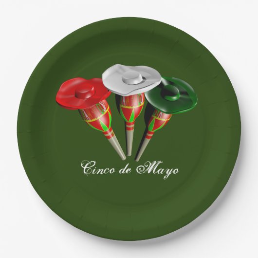 Cinco de mayo,フィエスタメキシコ ペーパープレート (正面)