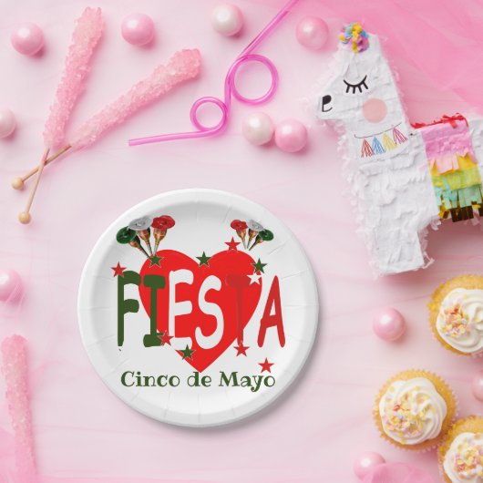 Cinco de mayo，フィエスタメキシコ ペーパープレート (パーティー)