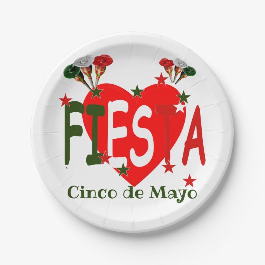 Cinco de mayo,フィエスタメキシコ ペーパープレート (正面)