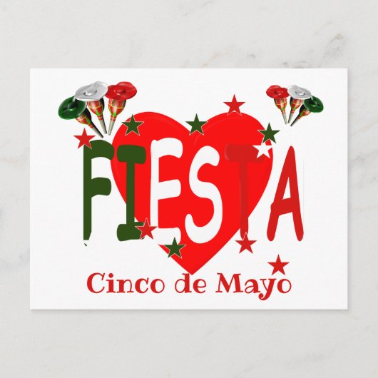 Cinco de mayo,フィエスタメキシコ ポストカード (正面)
