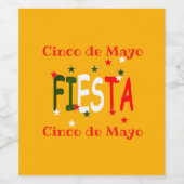 Cinco de mayo，フィエスタメキシコ ワインラベル (シングルラベル)