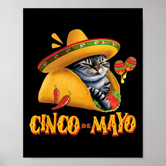 Cinco De Mayo – メキシコフィエスタ5 De Mayo おもしろい Tac ポスター (正面)