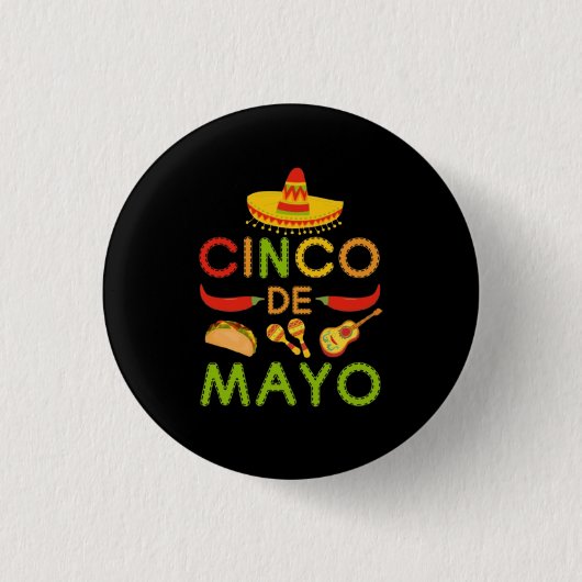 Cinco de Mayo 缶バッジ (正面)
