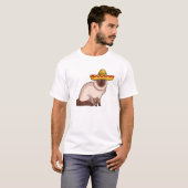 Cinco De Mayo 2020メキシコおもしろいシャム猫 Tシャツ (正面フル)